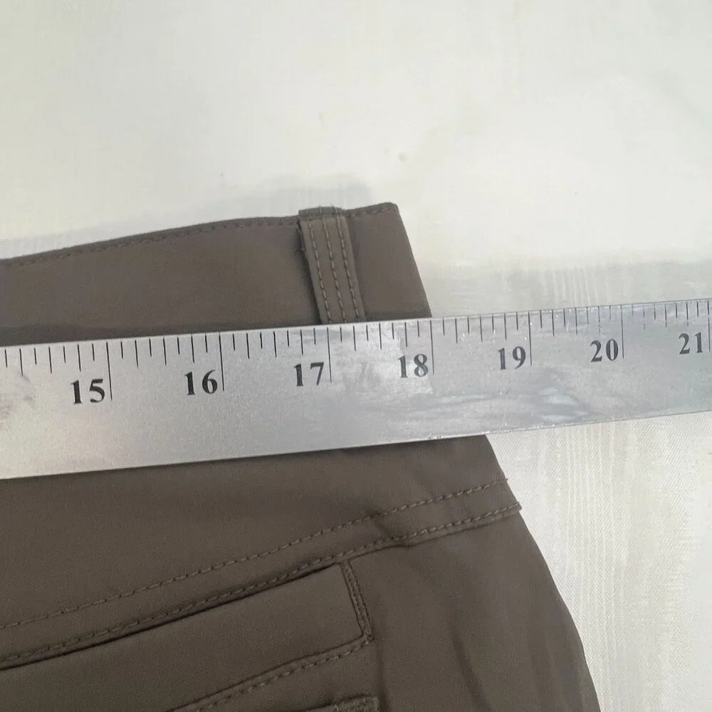 LL Bean Fully lined Nylon Spandex Stretch Men's Brown Outdoor Pants - Size 36 29